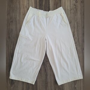 Athleta White Wide-Leg Pants